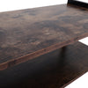 Industrial Rustic Wood TV Media Stand 2 Tier Entertainment Table w/ Metal Legs