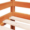 ' Loft Bed with Ladder Wax Brown 80x200 Solid Wood Pine Q6C9