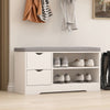 Shoe Storage Bench Cabinets Shoes Rack with Drawer,Cushion,Shelf Hallway Organis