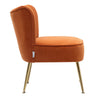 Scallop Back Armchair Cocktail Sofa Accent Seat Living Bedroom Cafe Lounge Sofa