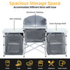 Camping Worktop Table Kitchen Folding Storage Outdoor Cook Station Aluminium