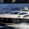 Heavy Duty Boat Bimini Top Canopy 900D Polyester Sunshade Shelter Steel Frame UK