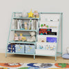 Bookshelf Bookcase with Children's Reading Room for 9 Storage Compartme Green