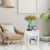 Bedside Cabinet with Drawer Wooden Nightstand with Shelf Bedside Table Bedroom