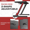 Gaming Desk 120 x 60 cm PC Computer Desk Z Shaped Computer Table PC Gaming Table