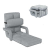 Floor Folding Chair 14 Positions Adjustable Floor Lazy Chair with Armrest Single