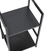 2 Tier Industrial Bookshelf Storage Shelf Unit Display Rack for Home Living Room