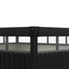 8.5x9.7ft Storage Shed Bike Metal Sloped Roof Tool House Cabinet for Garden Yard