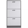 3 Drawer Shoe Cabinet Storage Cupboard Unit Shoe Rack Wooden Stand Organiser