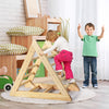 Wooden Climbing Triangle Ladder w/Stable Structure for Toddlers Playful Climbers