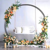 Wedding Arch Frame Moongate Round Stand Flowers Balloon Circle Base Double Tube