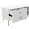 TV Stand Cabinet TV Entertainment Unit With 2 Drawers 2 Doors for Living Room