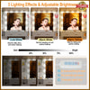 Dressing Table with LED Lights Mirror w/ 7 Drawers Vanity Make up Desk Dresser
