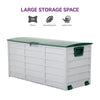 Large Outdoor Storage Box Garden Patio Plastic Chest Lid Container Wooden Style