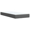 Box Spring Bed with Dark Grey 90x200 Fabric B5C2