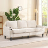 3 Seater Sofa Corner Sofa Sectional Sofa Couch with Reversible Chaise Beige