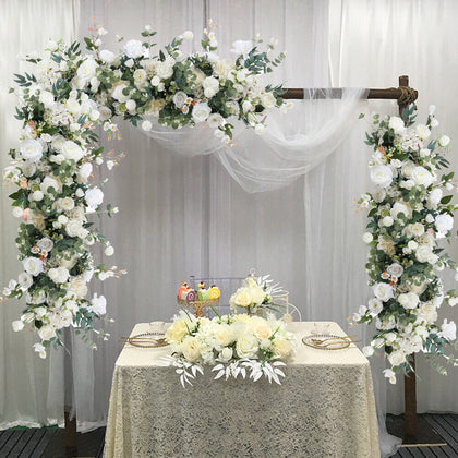 Artificial Wedding Floral Flower Row Top Table Backdrop Arch Arrangement Bouquet