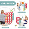 Giant 4 in a Row Game Jumbo Connect 4 Garden Games Set w/42 Gripped Rings
