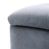 Grey Ottoman Storage Box Pouffe Seat Stool Footstool Footrest Storage Cube Bench