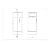 Vanity Unit with Combined Sink Toilet Bathroom Suite Furniture WC Set 1400mm