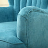 Velvet/Linen Shell Wing Back Upholster Accent Armchair Sofa Cushion Footstool UK