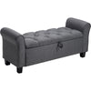 Ottoman Storage Folding Box Foot Stool Linen Seat Storage Trunk Pouffe Bench