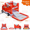 Inflatable Firefighting Themed Kids Water Slide Toddler Bouncy Castle Center