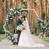 Large Wood Wedding Arch Backdrop Stand Flower Balloon Rack Party Archway Decor