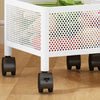 Rotating Veg Fruits Trolley Basket Rack Metal Kitchen Bathroom Storage Shelf UK