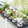 Metal Flower Holder Shelf Balcony Hanging Pots Basket Plant Garden Wall Storage