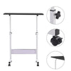 Mobile Over Bed Chair Table Overbed Height Adjustable Laptop Tray Stand PC Desk