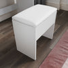 Bedroom White Dressing Table Makeup Desk Vanity Unit with Mirror 2 Drawers Stool