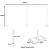 6Mx3M Heavy-duty Adjustable Wedding Backdrop Stand, Pipe and Drape System