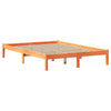 Bed Frame with Drawers Wax Brown 120x200 Solid Wood Pine U5M8