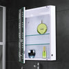 Illuminated LED Bathroom Mirror Cabinet With Demister Sensor Shaver Socket