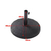 XL 3M Round Outdoor Parasol Tiltable Canopy Garden Patio Umbrella Sun Shelter