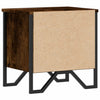 Bedside Cabinets 2 pcs Smoked Oak 40x30x40 cm Engineered Wood UK