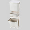 Kitchen Rubbish Waste Bin Recycling Dual Multi Compartment Pedal Dustbins Wheels