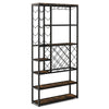 Industrial Floor Wine Rack Freestanding Wine Storage Organizer Shelf Display