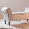 Modern Bench Bed End Ottoman Rolled Arm Sofa Seat Footrest Bedroom Entryway
