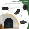Portable Oval Card Board Game Table Foldable Poker Table for 8 Players