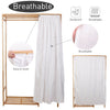 Solid Wood Coat Rack Stand Clothes Hanging Rail Rack Shelf Closet Portable Use