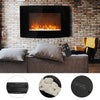 Electric Heater 40-100in LED Fireplace Media Wall Fire Insert/ Wall Mount/ Stand