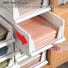 4x Stackable Wardrobe Drawer Units Organizer Clothes Closet Storage Basket Boxes