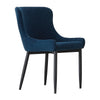 Luxury 2x Navy Blue Velvet Fabric Chairs Lounge Office Chairs Reception Home TOP