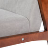Sofa Couch Solid Wood Chair Soft Flannel Upholstered Seat Living Room Furniture