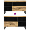TV Cabinet 80x33x46 Solid Wood E1I1