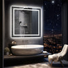 800x800mm Splendent Cube LED Bathroom Mirror with Lights | IP65| Demister| Touch