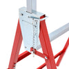 2 x Telescopic Builders Trestle Work Bench Carpenter Folding Saw Horse Tools Red