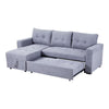 3 Seater Corner Sofa Bed w/Storage Convertible Pull Out Sofa Bed for Living Room